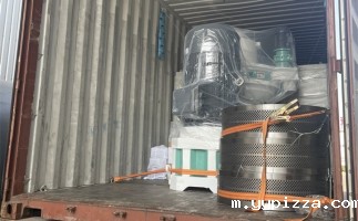 2套160kw锯末颗粒机发往东南亚，生产线已装车，准备发货