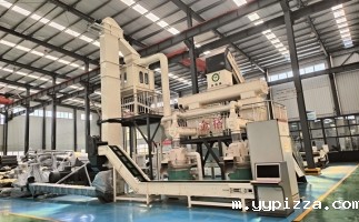 时产1吨的木屑颗粒机生产线