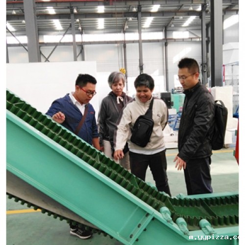 泰国客户来我公司考察木屑颗粒机生产线